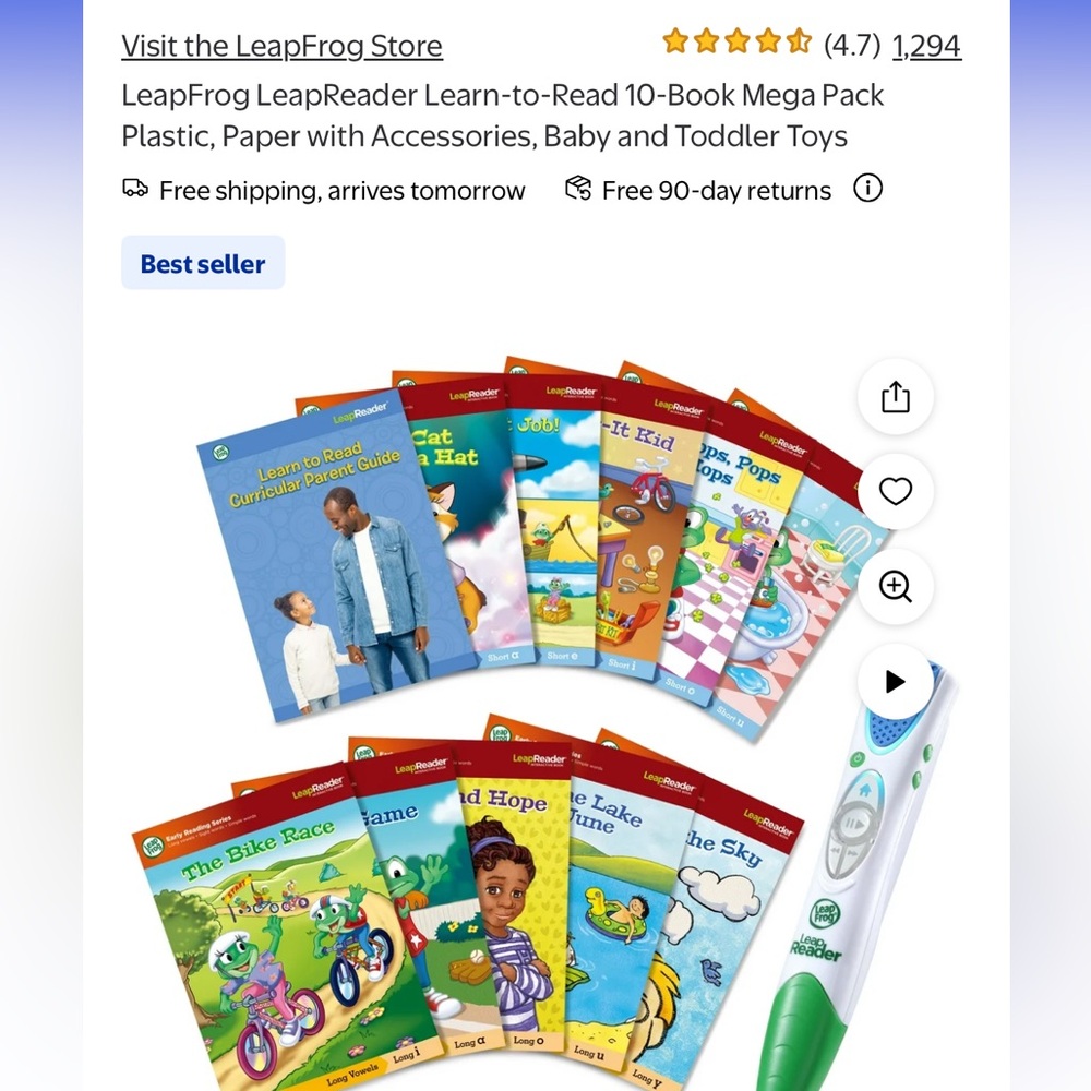 LeapFrog LeapReader Learn-to-Read 10-Book Mega Pack - Picture 2 of 3